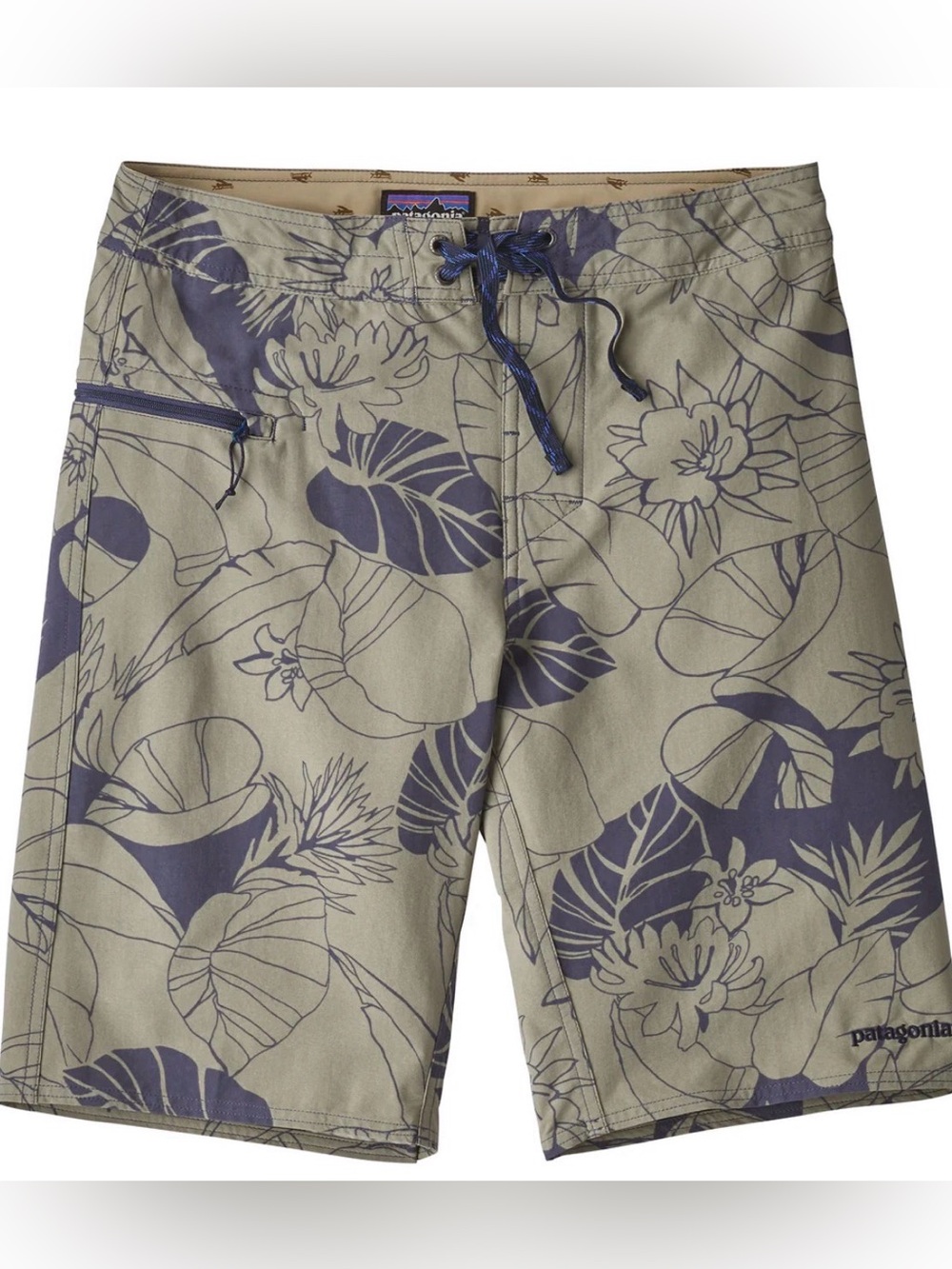 PATAGONIA Men’s Wavefarer Board Swim Shorts, Size 38 Leaf 🍃 Beach Pool Vacation